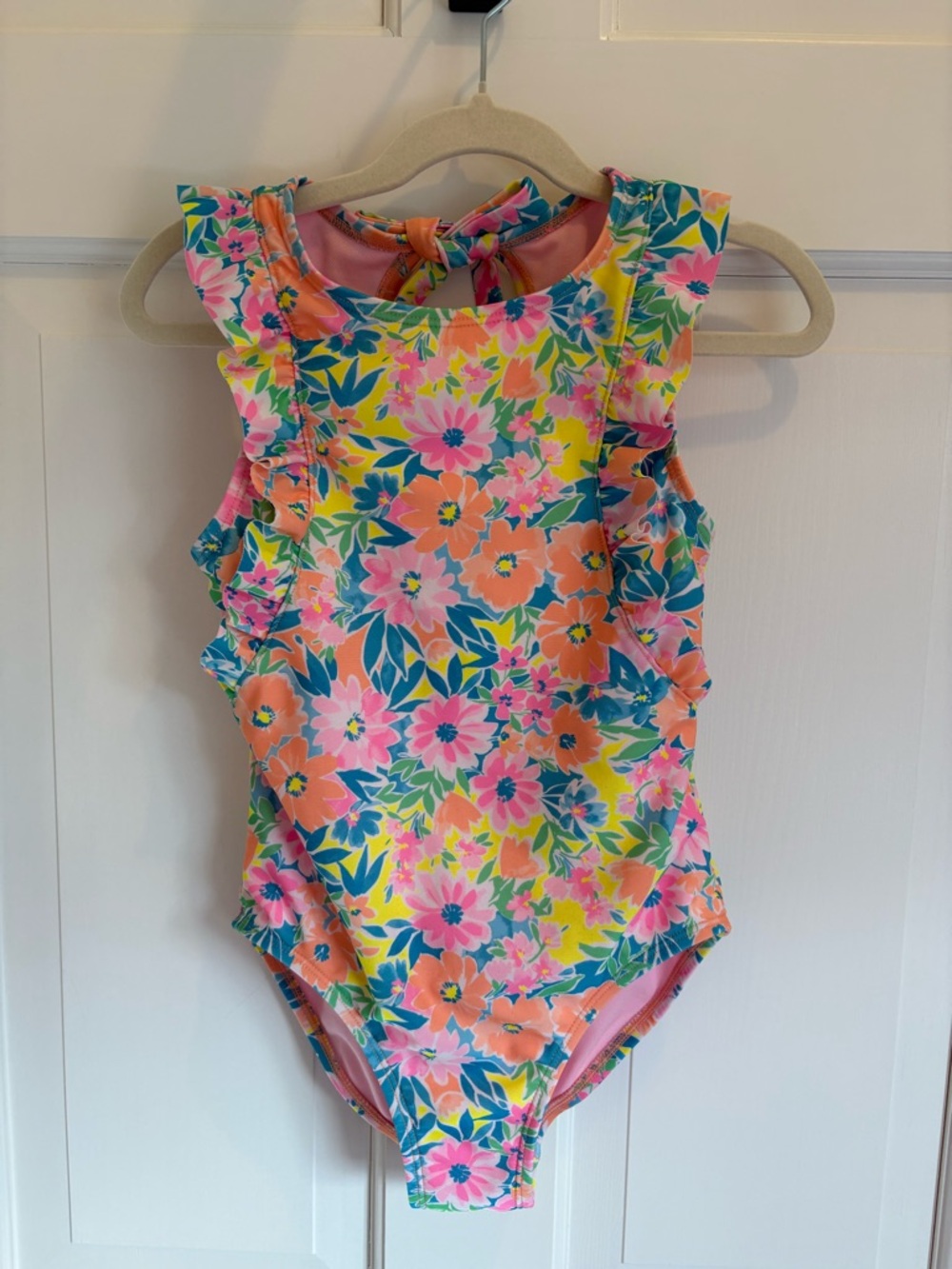 Cat & Jack Floral Ruffle One-Piece Swimsuit